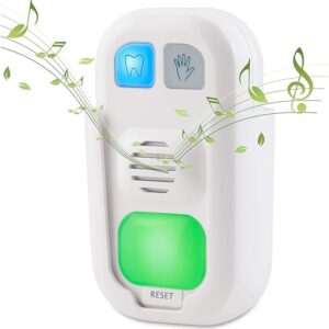 HONWELL Musical Timer for Kids Battery Powered 2 Minute Toothbrush Timer, 20 Seconds Bathroom Hand Wash Timer with LED Color Light, 3 Volume Options Musical Timer for Children Training